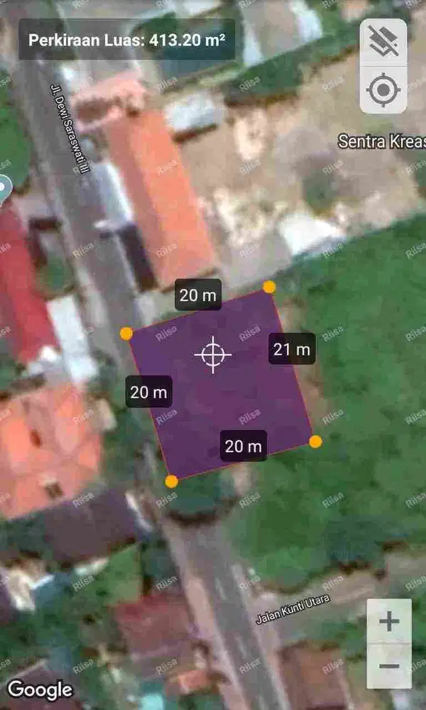 di jual lahan top Saraswati Seminyak residential area