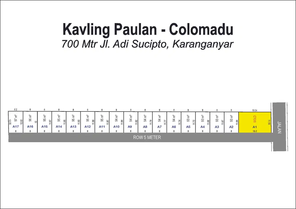 Jual Kavling SHM di Paulan Colomadu – 5 Menit ke Bandara Adi Soemarmo