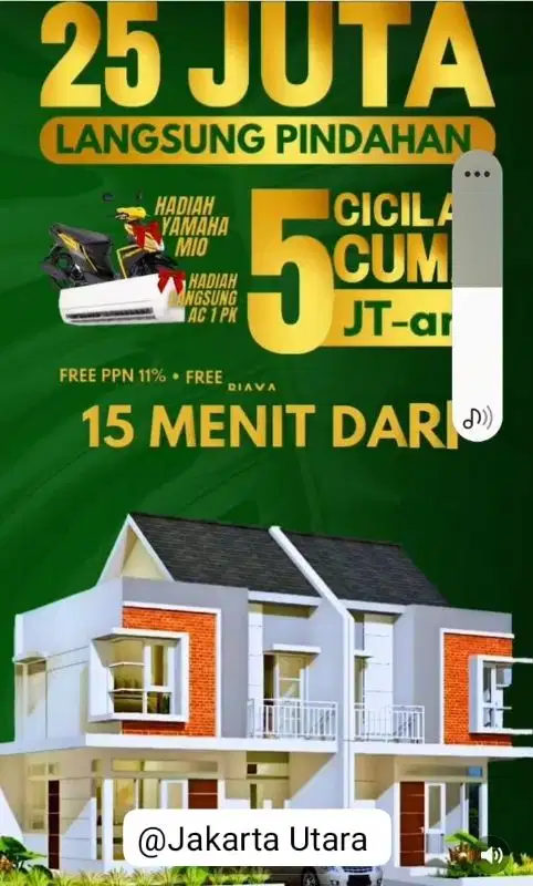 Rumah 2 Lantai Lokasi Bagus Pesona Rorotan