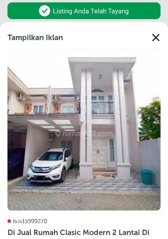 Di Jual Rumah Murah Clasik Modern 800 Jt an d Depok