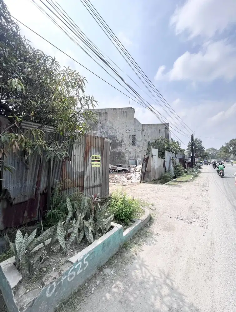 Dijual tanah kapten sumarsono sebelum graha helvetia