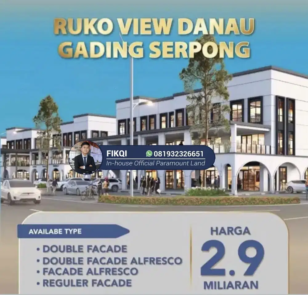 Ruko Samping Danau Maggiore Signature lokasi strategis