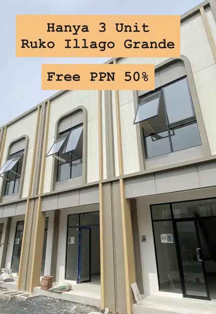 Ready Ruko Illago Grande Premium Diskon Ppn 100%  Bisa KPR