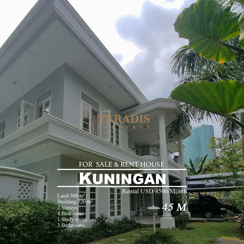 DIJUAL ATAU SEWA RUMAH DI KAWASAN ELIT KUNINGAN