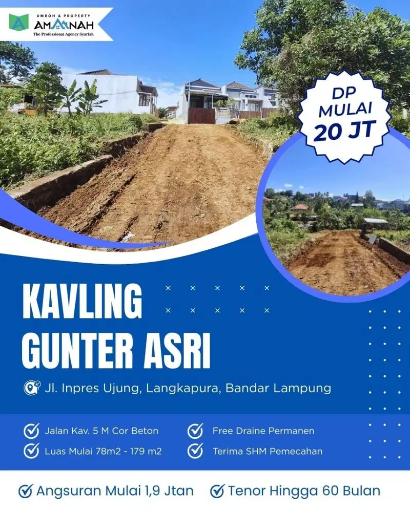 TANAH KAVLING DI PRAMUKA BISA KREDIT DP RINGAN