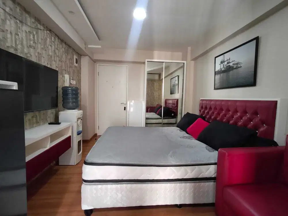APARTEMEN BASSURA CITY! DISEWAKAN STUDIO FURNISHED EDELWEISS FREE IPL