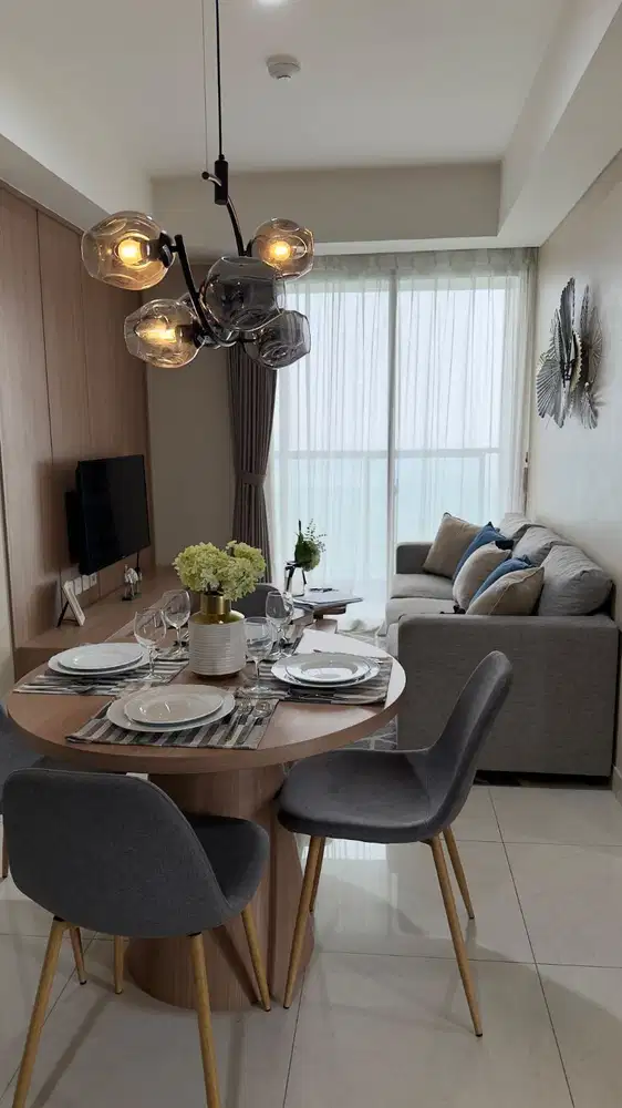 Apartemen Gold Coast Pik 2BR Furnished rapi bagus, murah