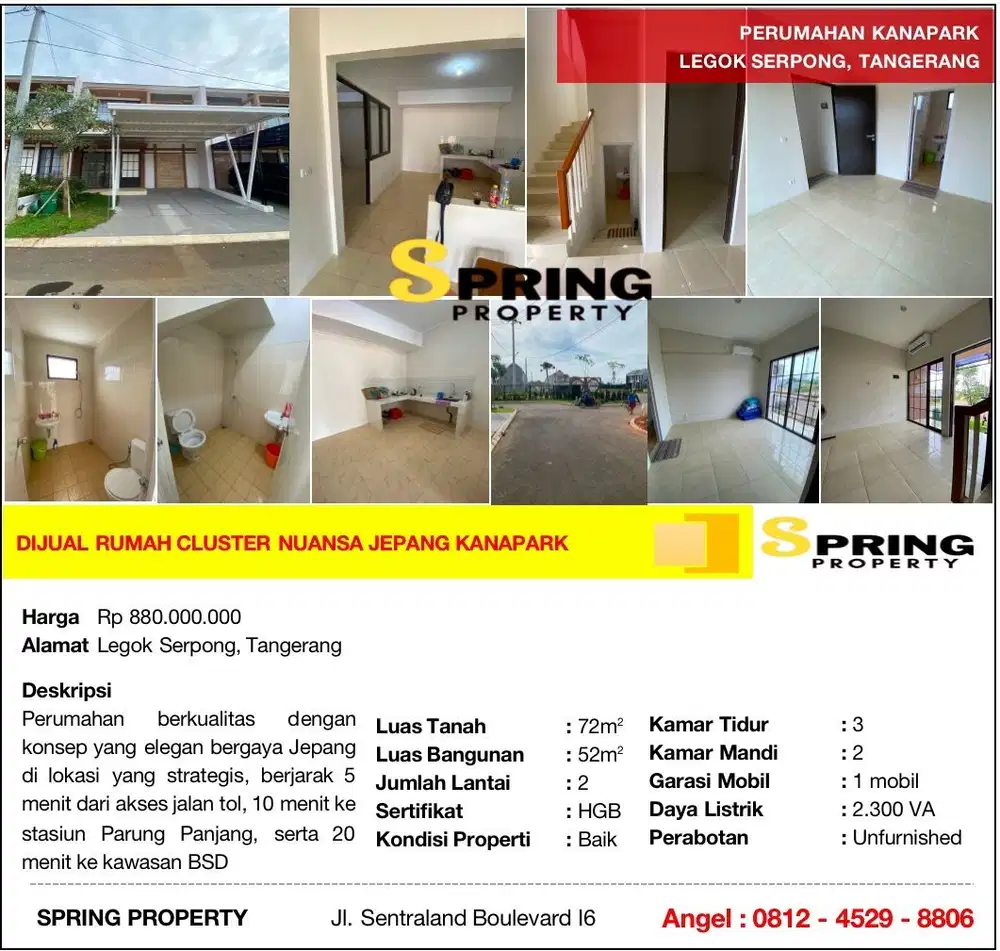 Rumah Murah di Kana Park Siap Huni Dekat Stasiun Pasar Legok Tangerang