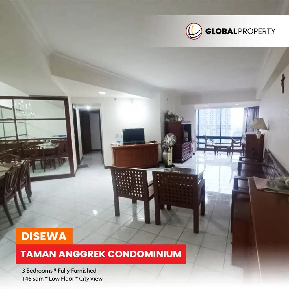 Termurah, Taman Anggrek Condominiumm, Fully Furnished 3 Bed, Low Floor