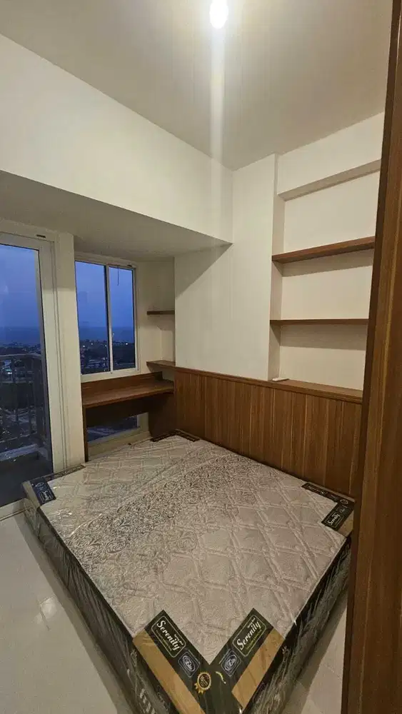 Disewa apartemen tokyo riverside pik 2 studio semi furnish inc kulkas