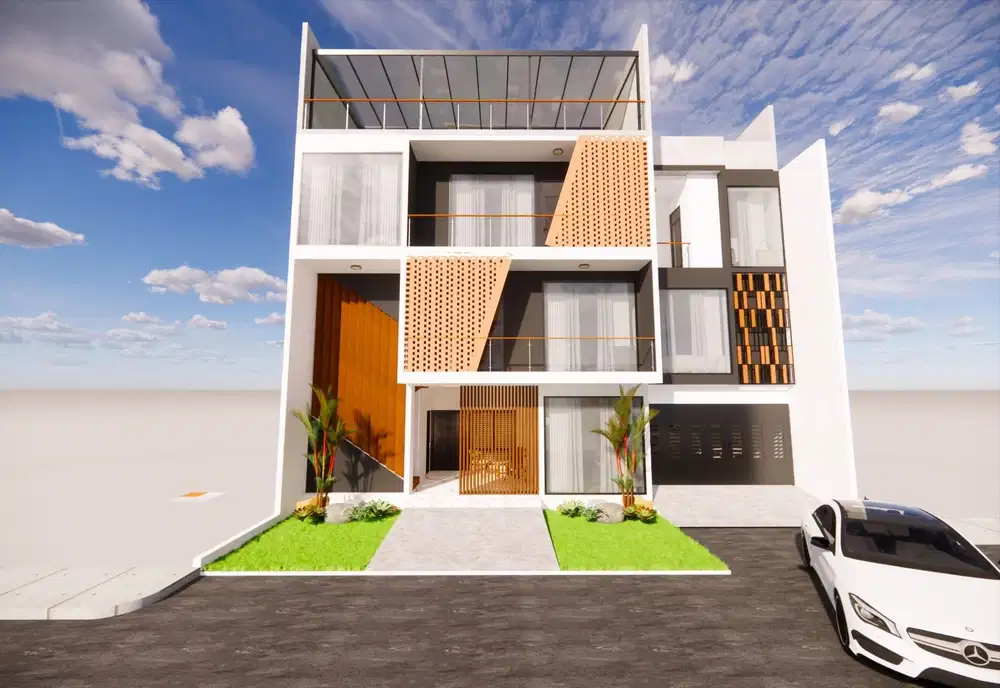 Rumah 3 lantai ada roof top BSD Griya Loka