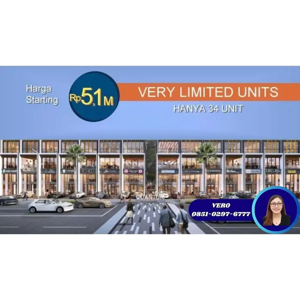 DIKELILINGI CLUSTER, HOTEL KAMPUS Mewah QUANTUM at GADING SERPONG 5x16