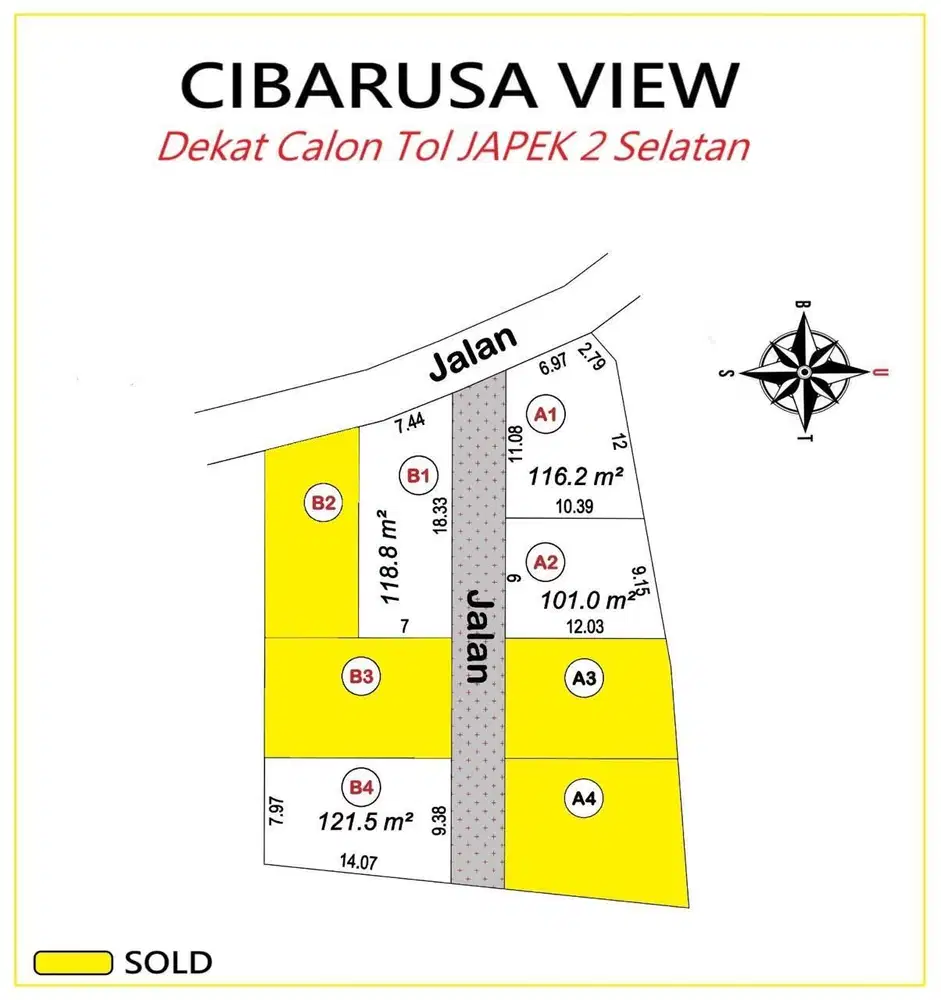 lahan Kavling siap bangun pinggir jalan strategis dekat Tol Japek 2