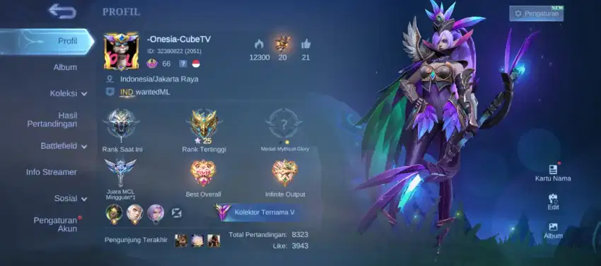 jual akun ml akun ml tua akun mobile legend