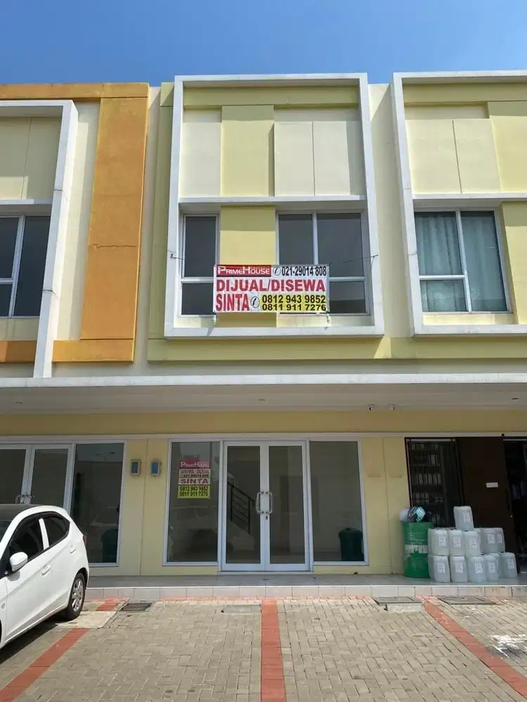 Dijual Ruko 2 lt Komplek Ruko Pasar Modern Paramount Lingkungan Ramai