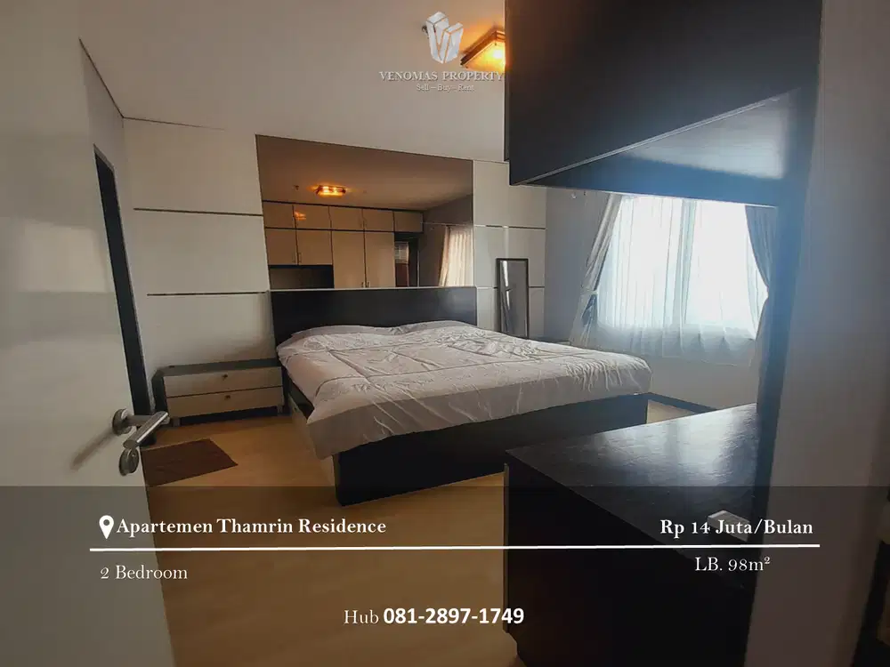Disewakan Apartement Thamrin Residence 2BR Full Furnished Tower D