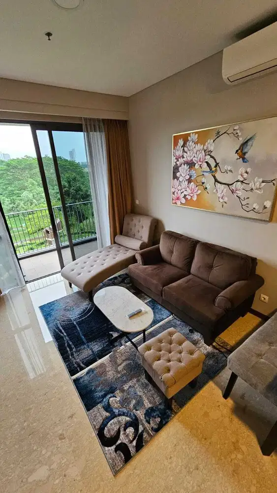 Dijual Apartemen Marigold 2 bedroom + 1 study room Furnished Nava Park