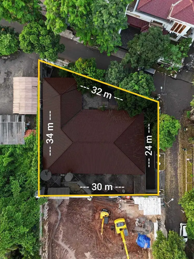 DIJUAL RUMAH LAMA HITUNG TANAH HARGA DI BWH NJOP LOKASI DMEGA KUNINGAN