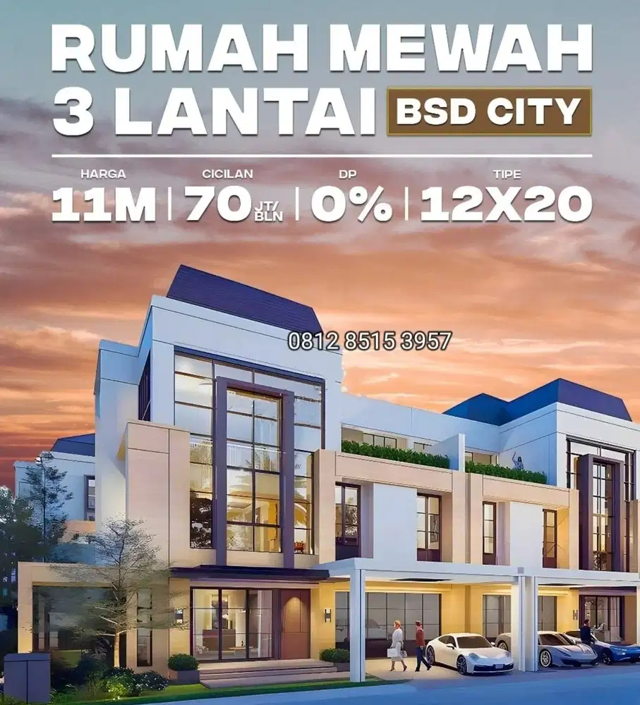 SERAH TERIMA MEI 2026! CLUSTER TRESOR BSD CITY SUPER PREMIUM LIMITED 61 UNIT 1 CLUSTER ONLY 3 unit montez