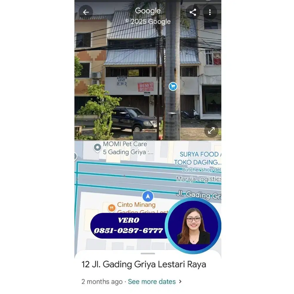 JUAL CEPAT 2 RUKO HANYA 4 M  Gading Griya Lestari  (2 unit gandeng).