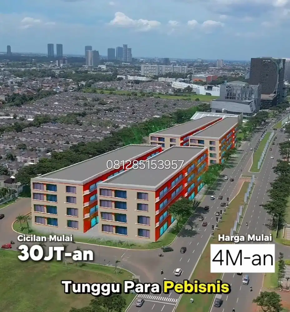 Ruko buat para pebisnis city hub commercial lokasi ngga ada lawan!