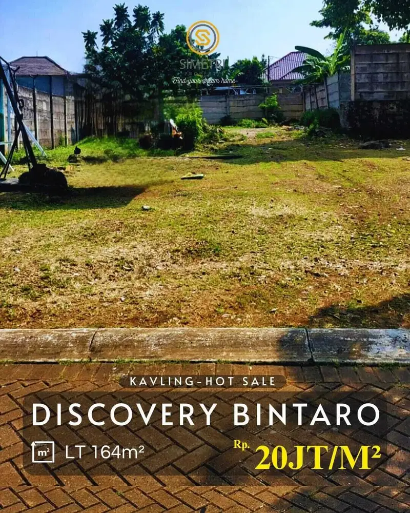 Dijual Kavling di Dalam Cluster Premium Discovery Bintaro Jaya 9
