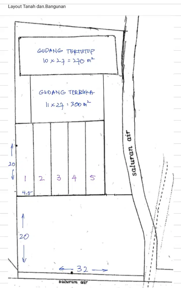 Jual tanah plus 5 ruko Moh Toha mauk Tangerang