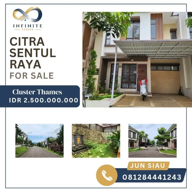 Dijual Rumah Citra Sentul Raya Cluster Thames