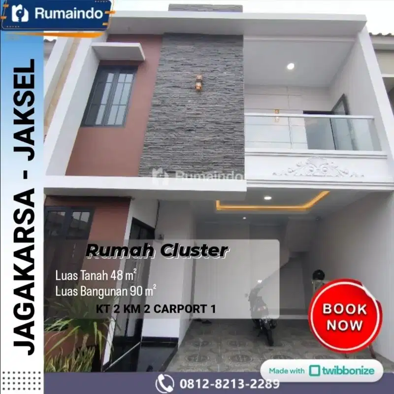 Dijual Murah Rumah Cluster di Jagakarsa Jakarta Selatan