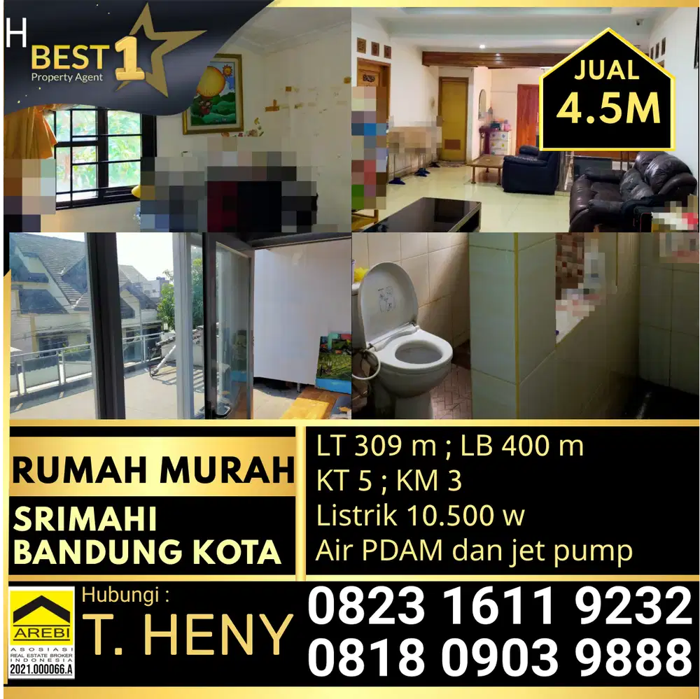 Jarang ada rumah murah lokasi di Bandung Kota