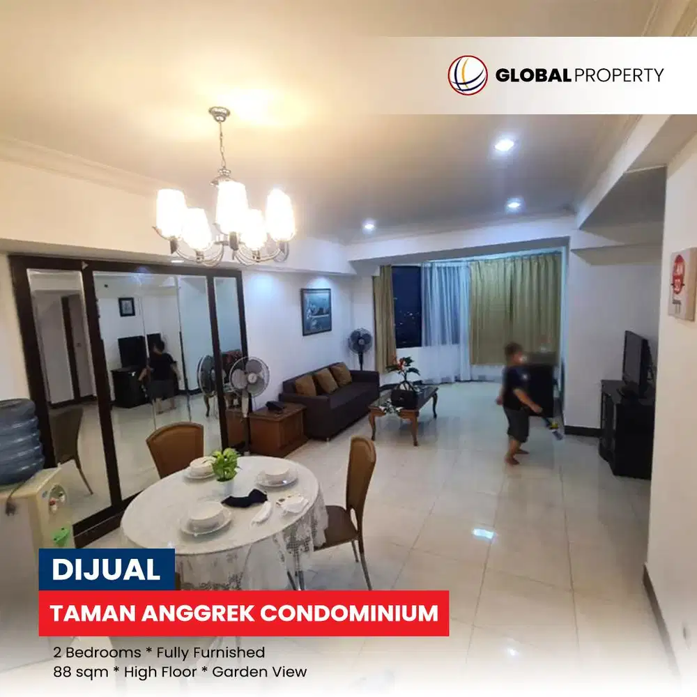 Fully Furnished  Brand New 2 Beds di Taman Anggrek Condominium