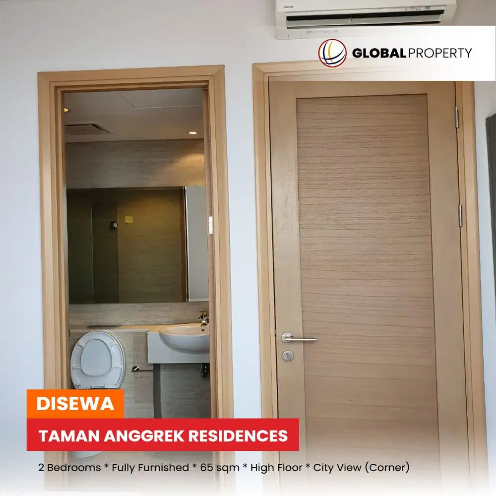 Taman Anggrek Residences Apartment Full Furnish 2 Bedrooms, City View
