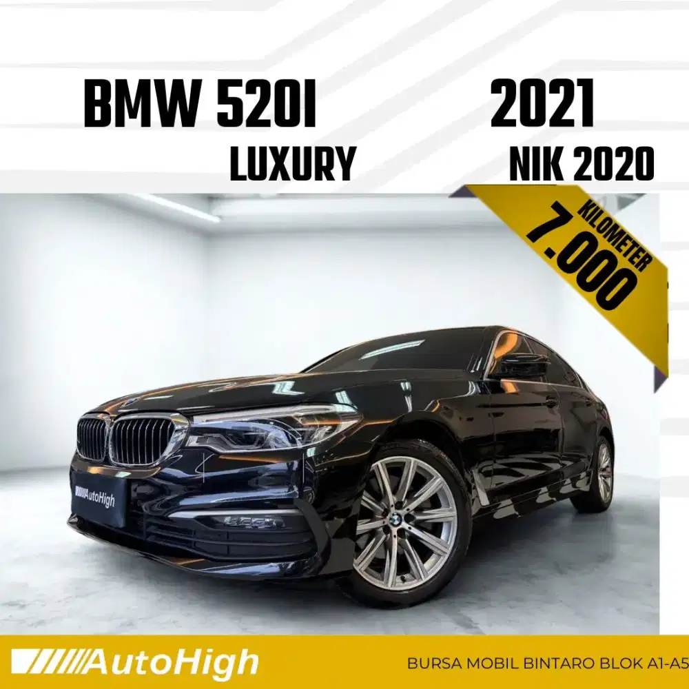 DP10% [Km7.000] 520i Luxury 2020 Black Reg 2021 #AUTOHIGH