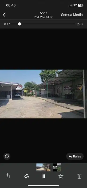 TANAH DAN BANGUNAN LUAS PINGGIR JALAN