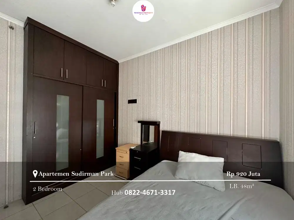 Dijual Apartement Sudirman Park 2BR Full Furnished View Utara