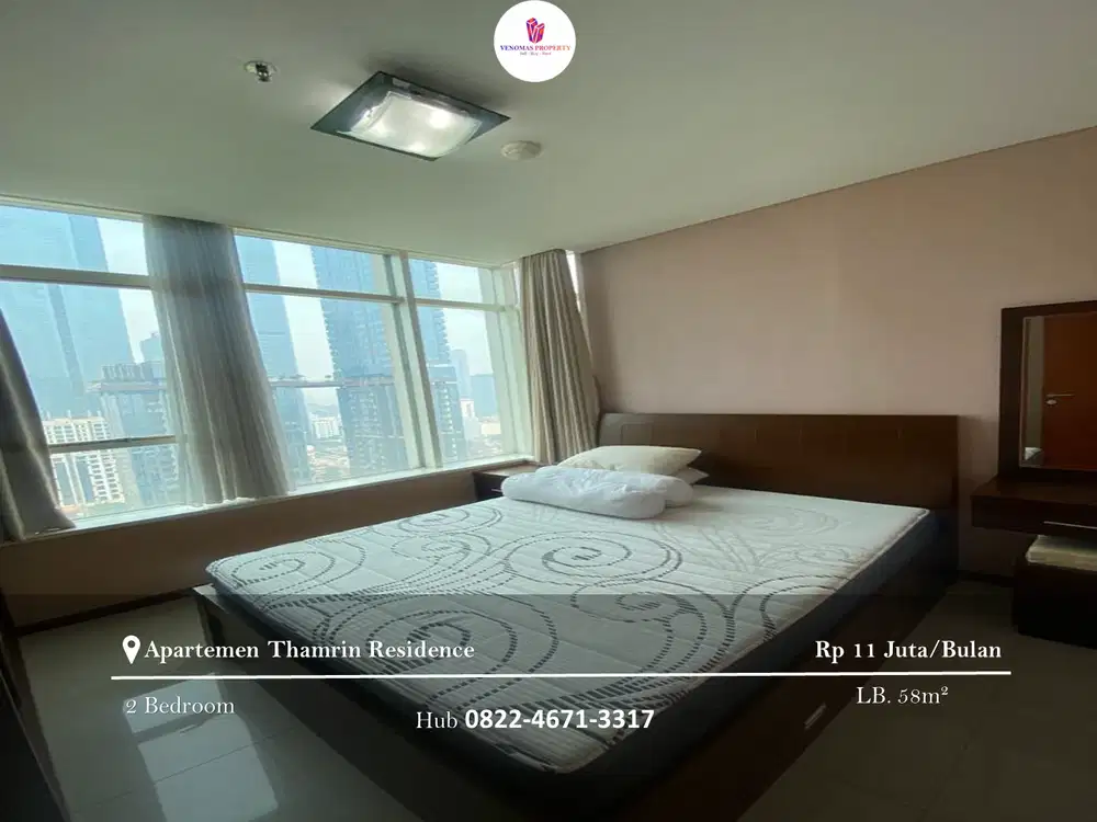 Disewakan Apartement Thamrin Residence 2BR Full Furnished Mid Floor