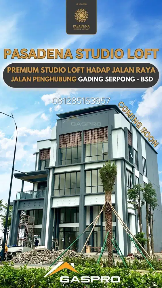 EXCLUSIVE! PASADENA STUDIO LOFT limited only 5 unit tanpa undi 7m+lift