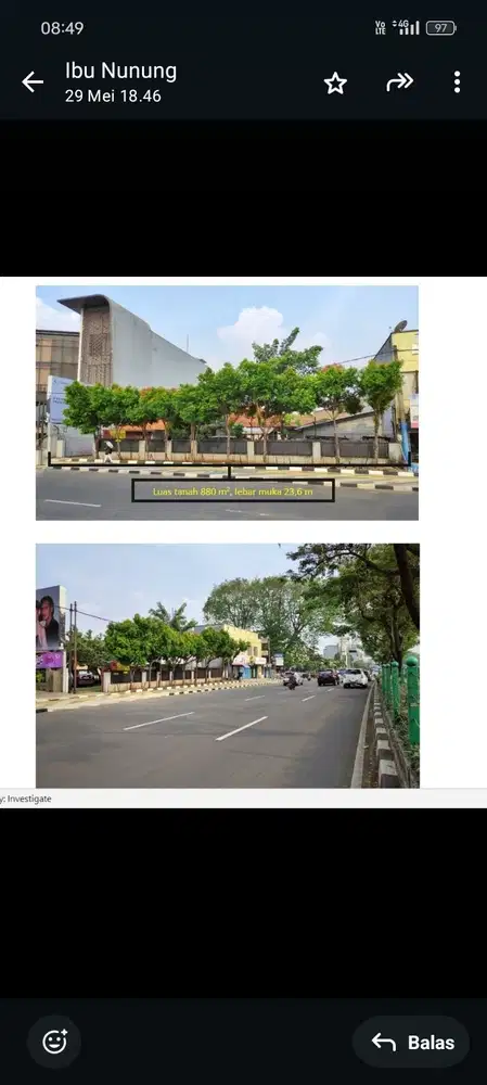 DIJUAL TANAH STRATEGIS DI PINGGIR JALAN RAYA MARGONDA DEPOK