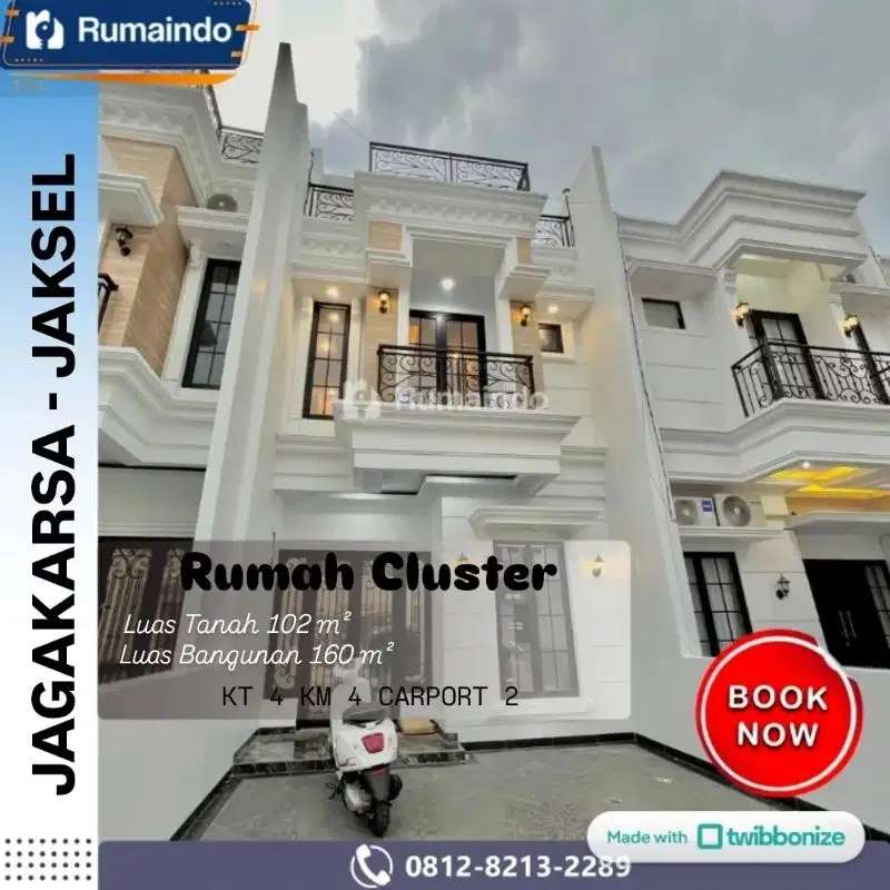 Dijual Rumah Cluster di Jln Raya Kahfi 2 Jagakarsa Jakarta Selatan