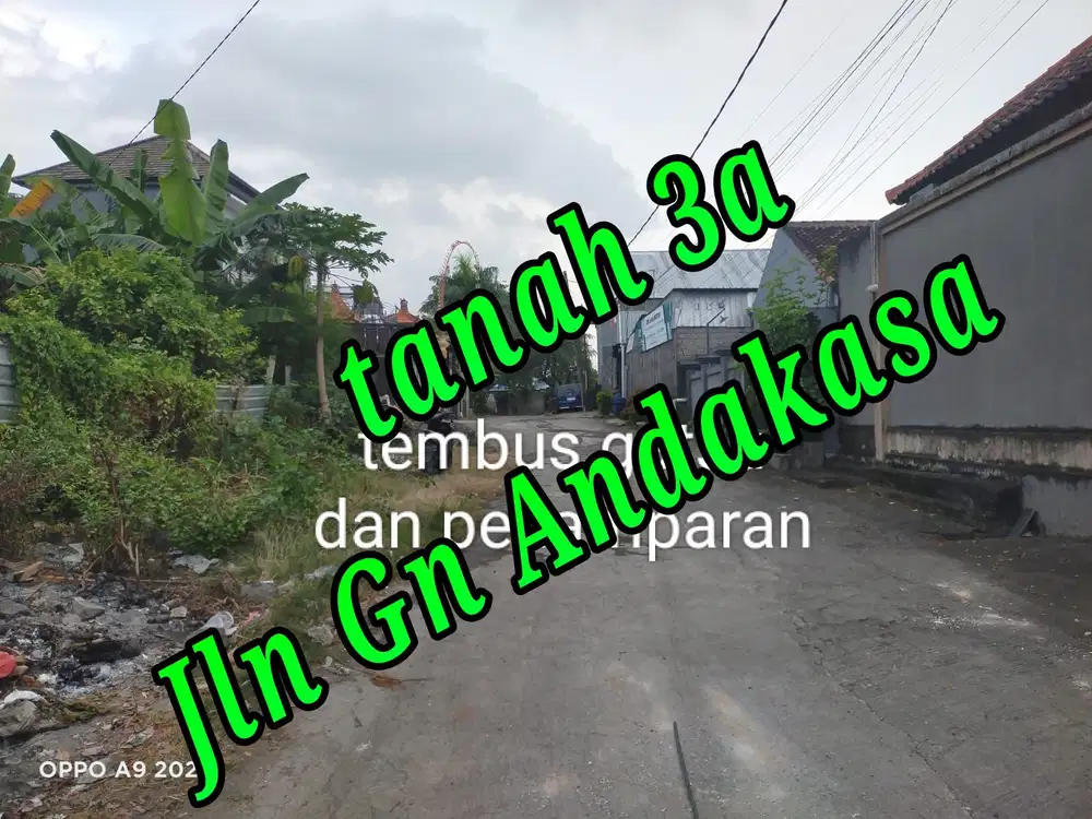 Dijual Tanah di Jln Gunung Andakasa Gatsu Barat Denpasar Bali