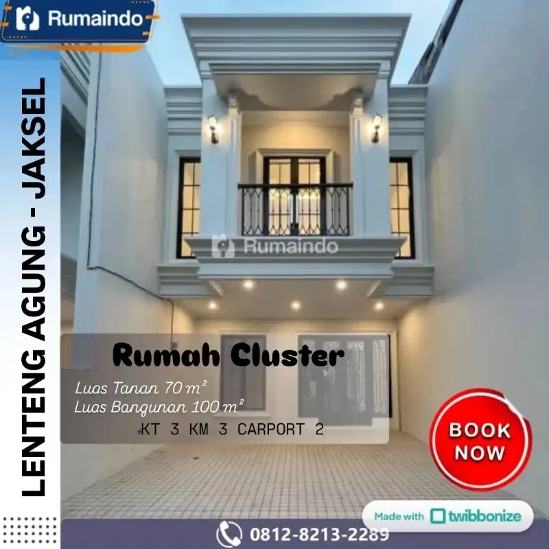 Dijual Rumah Dekat ke Stasiun Lenteng Agung Jagakarsa Jakarta Selatan