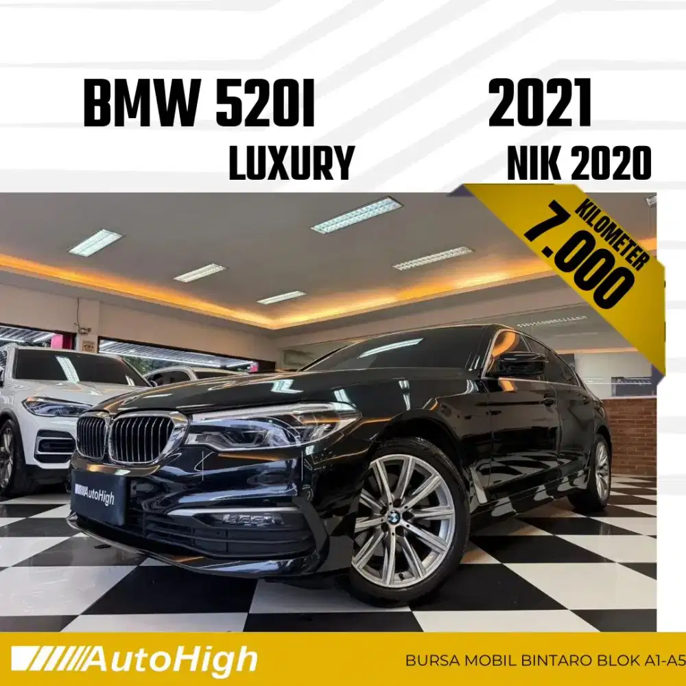 DP10% [Km7.000] 520i Luxury 2020 Black Reg 2019 #AUTOHIGH