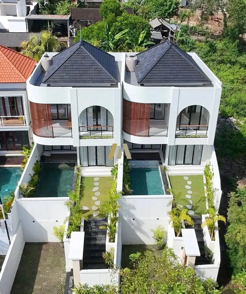 Villa Baru Modern Santorini Ungasan