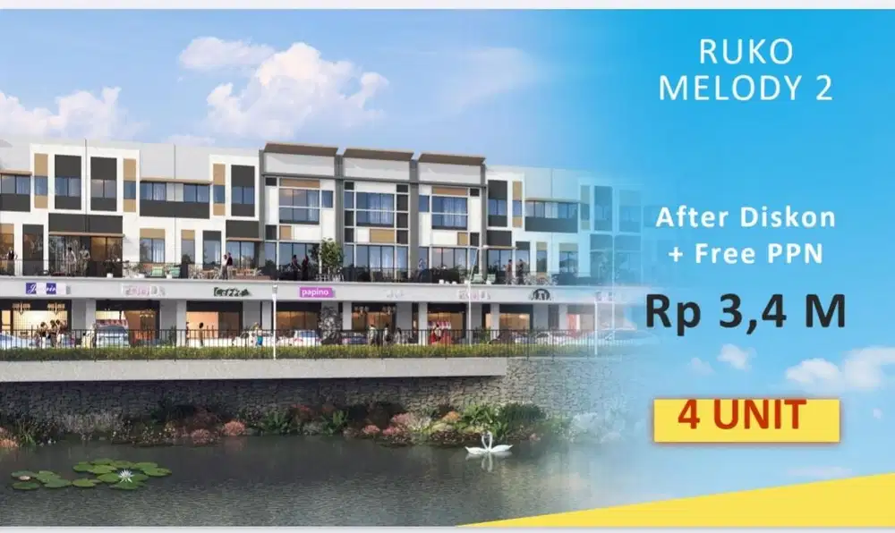 Ruko Melody 2 Super Disc+ Free PPn Expo Summarecon Gading Serpong