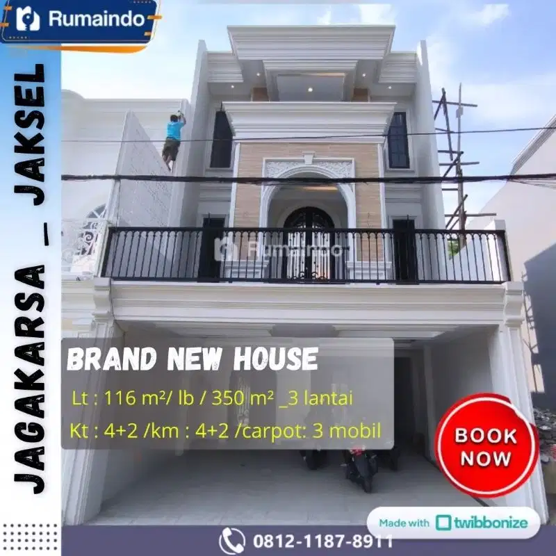 dijual rumah ada kolam renang di kahfi 1 jagakarsa jakarta selatan