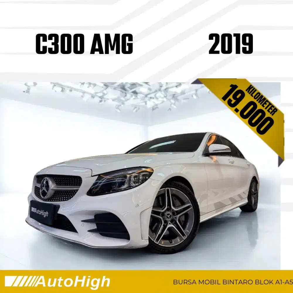 DP10% [Km19.000] C300 AMG 2019 White Reg 2020 #AUTOHIGH