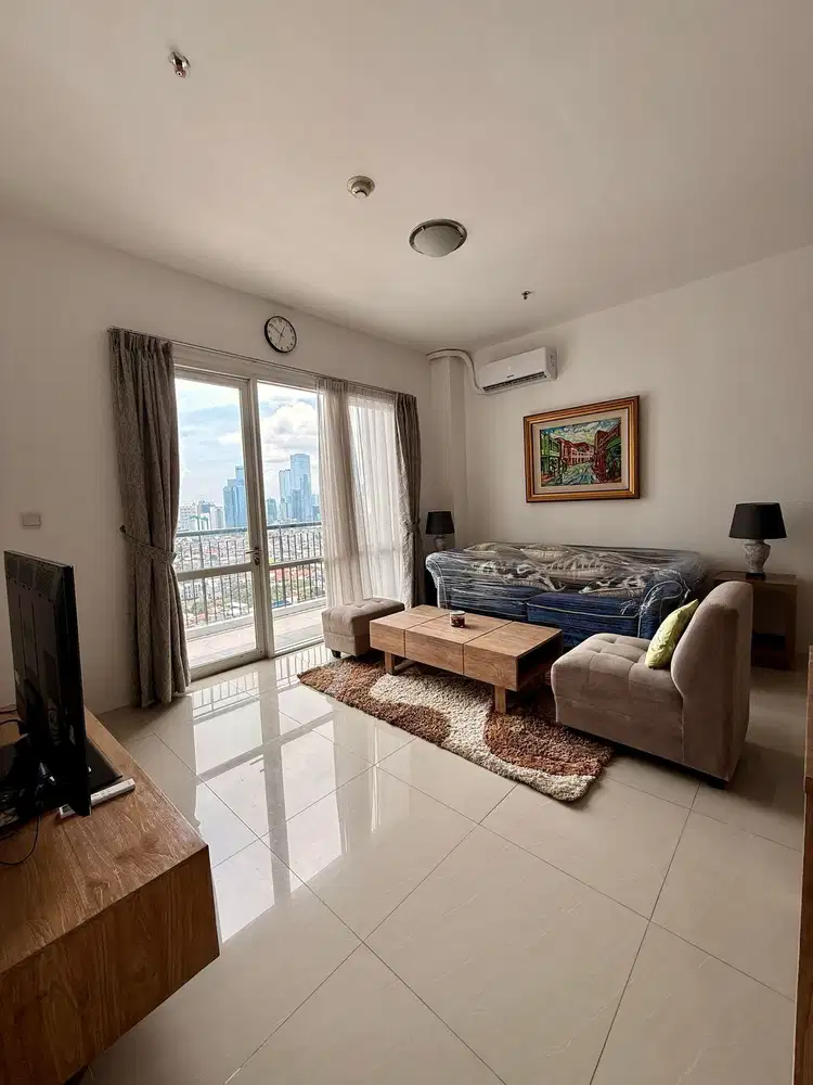 DISEWAKAN Apartemen Ambassade Residence 2BR Lantai Tinggi - RJ