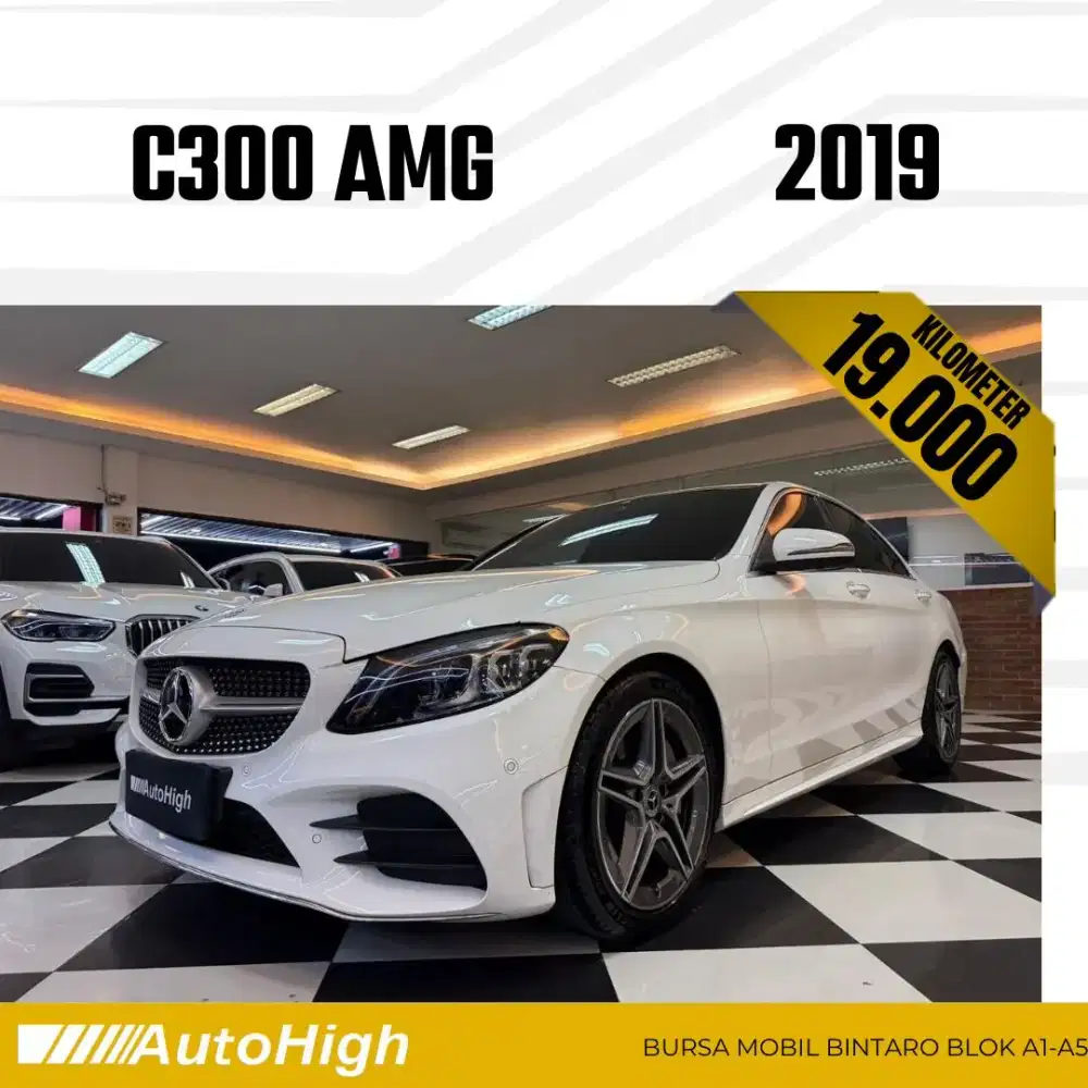DP10% [Km19.000] C300 AMG 2019 White / E300 Reg 2018 #AUTOHIGH