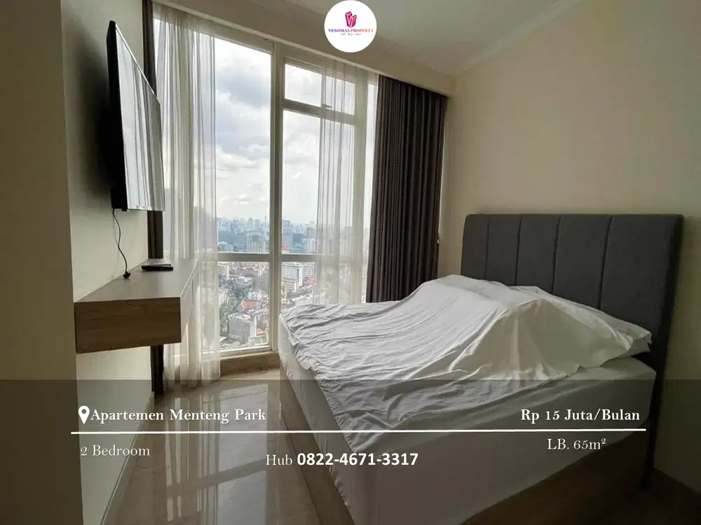 Disewakan Apartement Menteng Park 2BR Full Furnished Tower Saphire