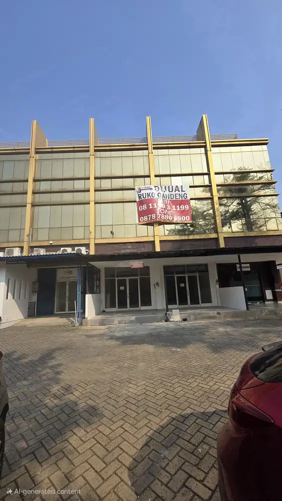 Dijual Ruko Gandeng di City Resort uk 9x15 harga 6.8M nego